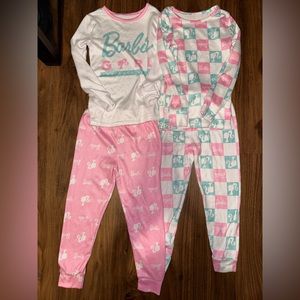 NWOT Pair of Girls’ Barbie Pajamas Size 4
